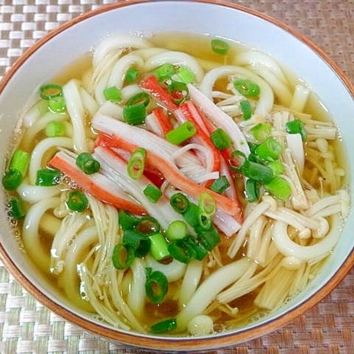 カニカマとえのきのうどん